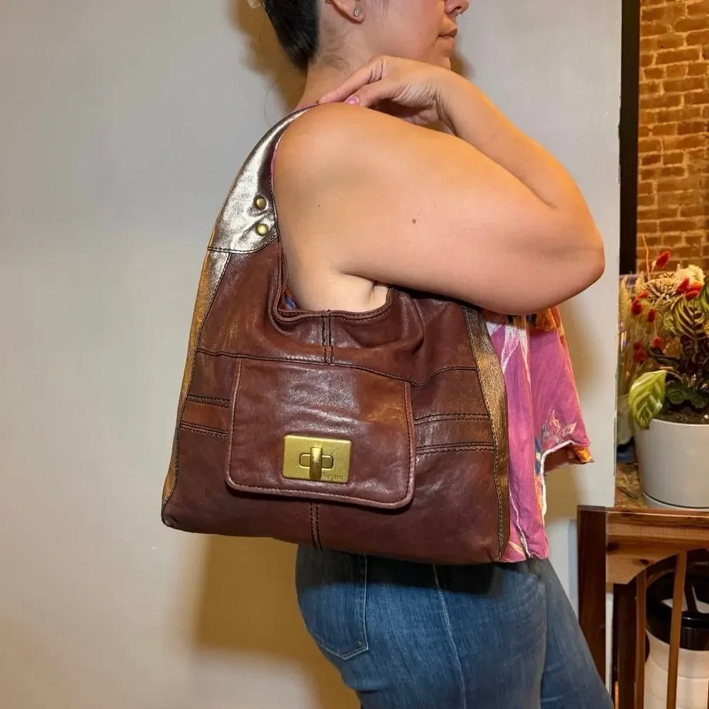 Vintage Fossil Fifty Four Hobo Bag